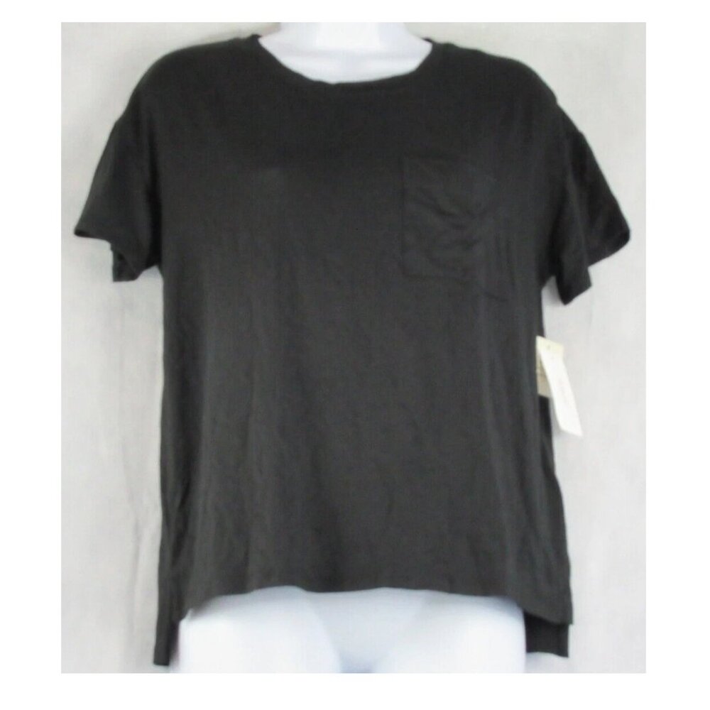 Alfani Women's Soft Modal Short-Sleeve Lounge Pajama Top T-Shirt, Black